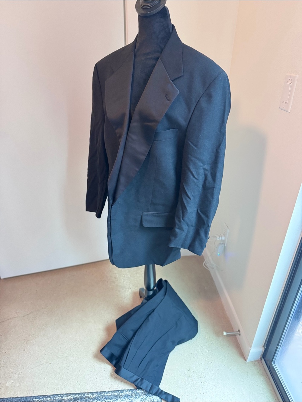 Vintage Nordstrom Black Tuxedo Set - Large